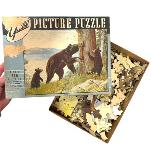 Vintage guild picture puzzle - vintage,